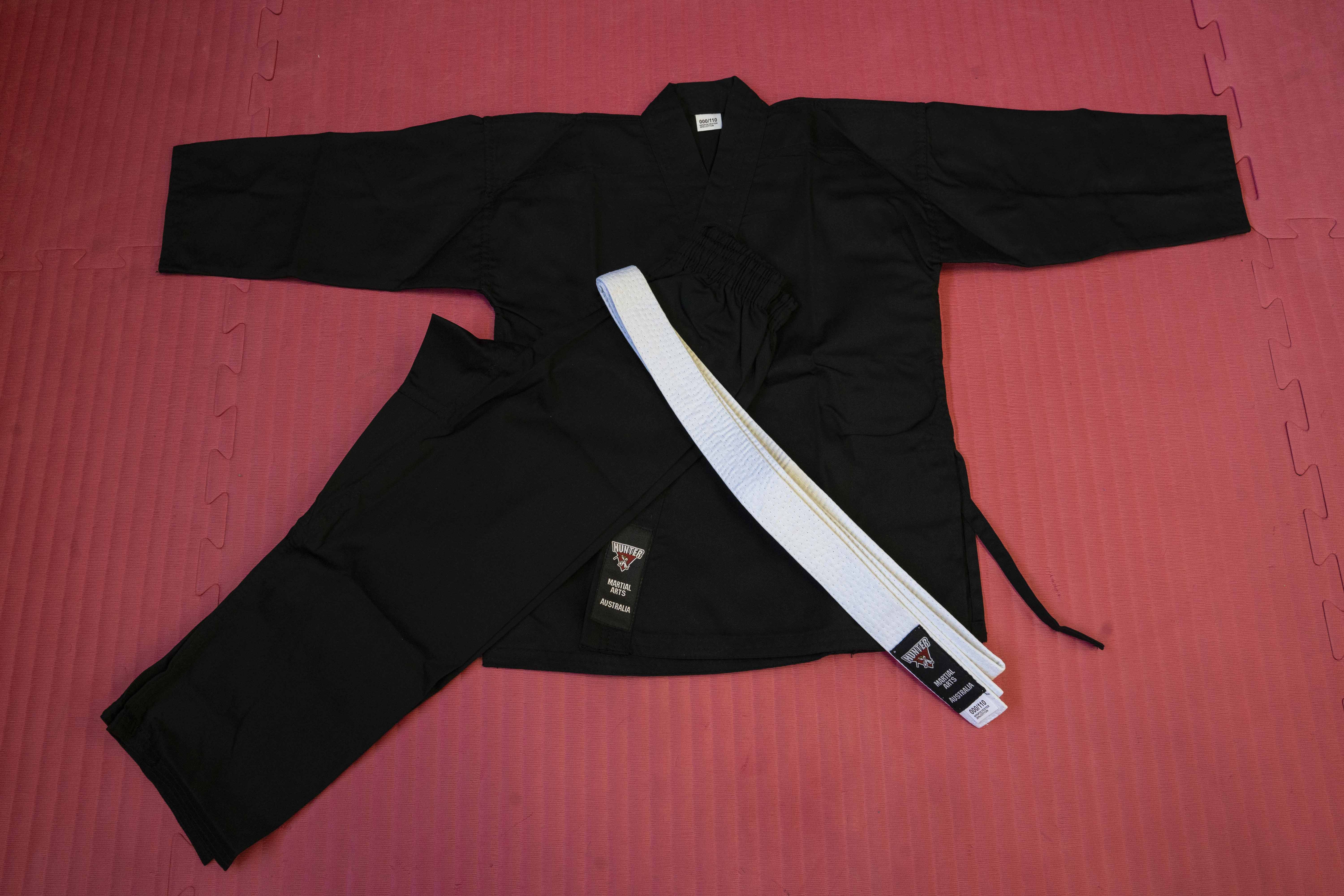 8oz Black Karate uniform Fighthouse